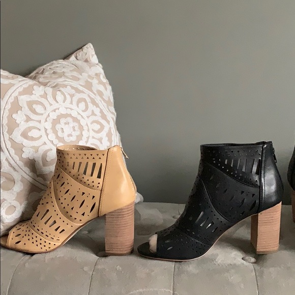 TWO Pairs of Cutout Peeptoe Brand New Booties - Picture 2 of 7
